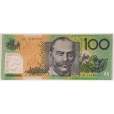 AUSTRALIA 2014 . ONE HUNDRED 100 DOLLAR BANKNOTE . STEVENS/PARKINSON . FIVE DIGIT REPAEATER 44888